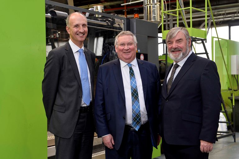 Ian Sheppard, Managing Director Northern Ireland of Invent 2018 sponsor Bank of Ireland UK, John Rainey MBE and Dr Norman Apsley, CEO of Catalyst Inc