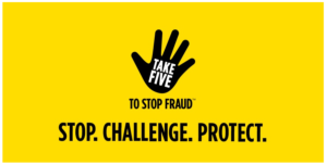 Take five to stop fraud