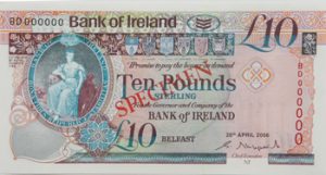An example £10 Bushmills 2008 note