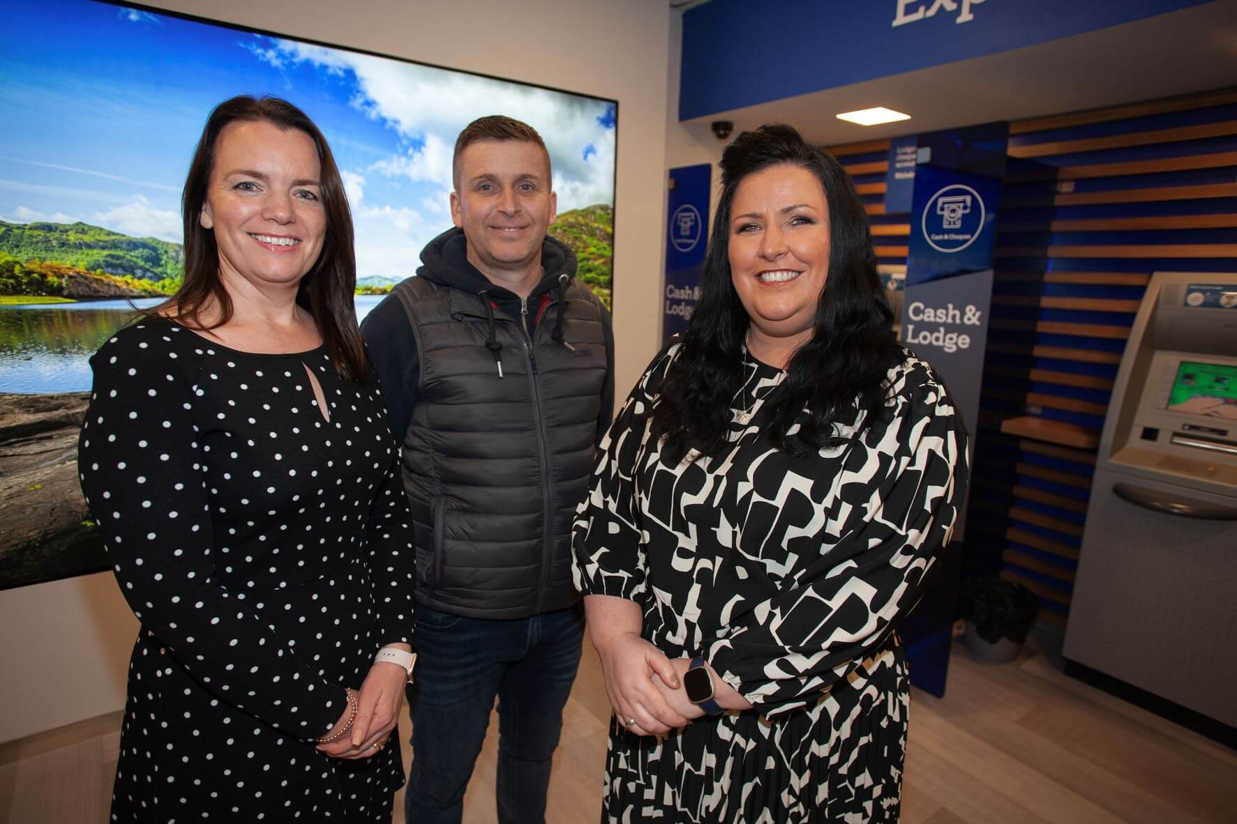 Colleen Casey, Bank of Ireland Andersonstown Branch Manager with invitees