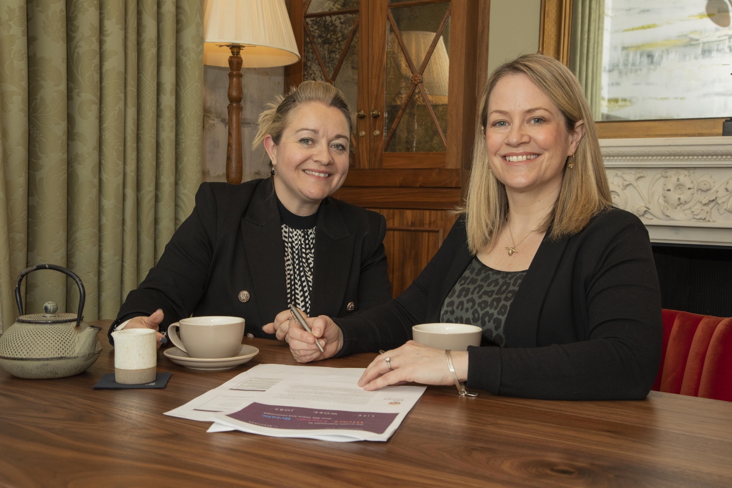 From left, Lyndsey Simpson FounderCEO at 55Redefined Group and Louise Batchelor, HR Director, Bank of Ireland