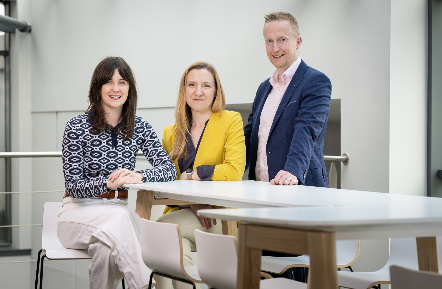 From left, Meg Magill, Fiona Bennington and Niall Devlin