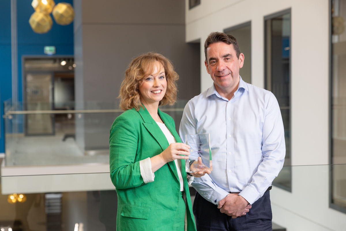 From left Laura O'Donovan, Business Development Director, the Irish Centre for Diversity and Myles O'Grady, CEO, Bank of Ireland