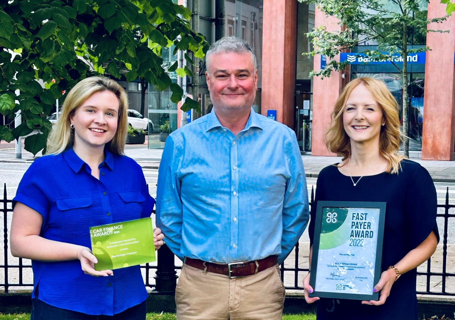 Northridge Finance team holding the awards