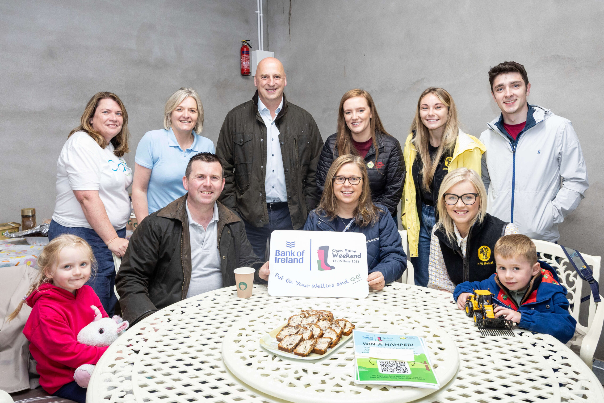 Group picture at Bank of Ireland open farm weekend