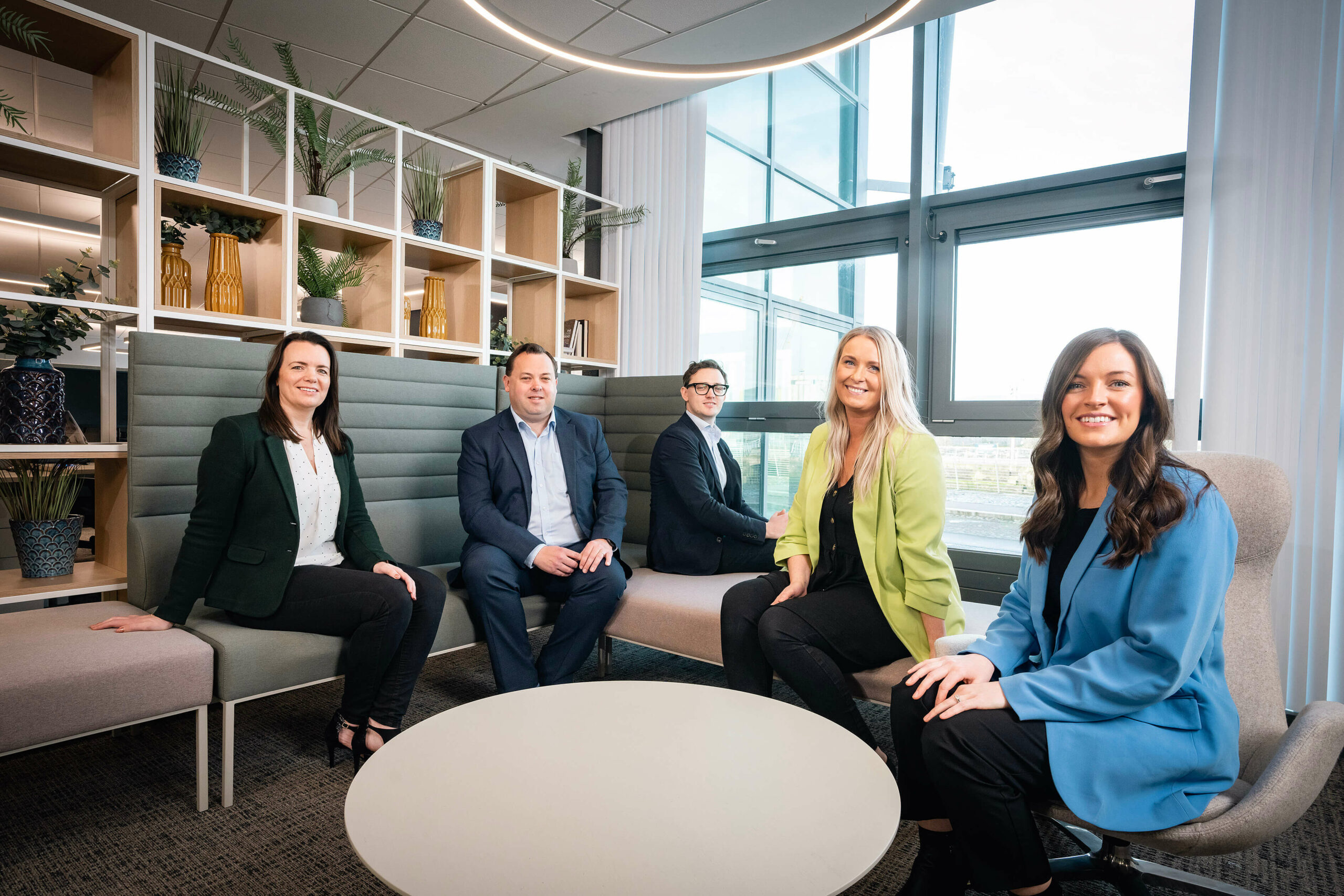 From left Shirleen McCann, senior manager, community engagement at Bank of Ireland, Ian Edwards, tax Partner at EY, Andrew Fulton, chief executive at Dawson Andrews, Carolyn Halferty, Generation Innovation project administrator and Judith Camblin, Generation Innovation programme manager.